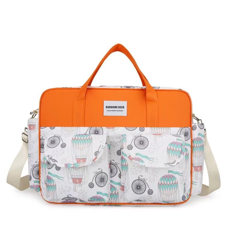 New large-capacity diaper pad and bottle messenger bag, multi-functional one-shoulder messenger bag for mothers