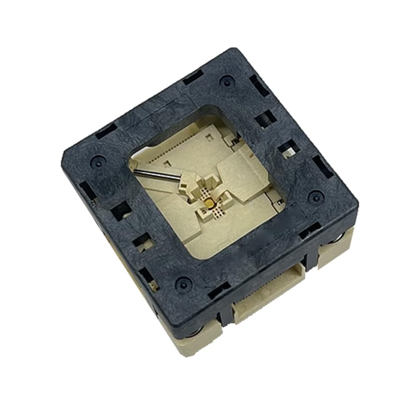 QFN16 MLF16 Burn-in Socket IC Test Socket Pitch 0.4mm Chip Size 3x3mm Flash Adapter Open TOP for Machine Test in Bulk with Even pad Matrix QFN IC Test