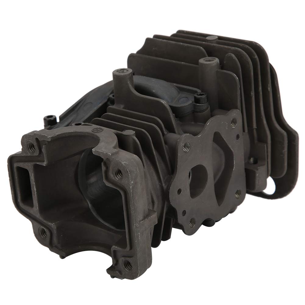 Juego de pistón de cilindro de motosierra Accesorio de hardware de precisión de alta calidad para 450 Construcción de motosierra Aluminio fundido duradero Cromado 44 mm Diámetro del pistón