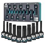 Photo Gallery libraton set 10 pezzi bussole a impatto esagonali 1/2" - acciaio s2 (h1/4-h3/4) - per chiavi a impatto - custodia xpe per meccanica professionale Photo Gallery libraton set 10 pezzi bussole a impatto esagonali 1/2" - acciaio s2 (h1/4-h3/4) - per chiavi a impatto - custodia xpe per meccanica professionale