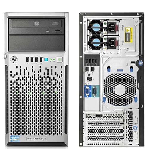 HP ProLiant ML310e G8 v2 Tower Intel Xeon E3-1270 V3 32 Go RAM 2x 480 Go SSD Windows Server 2022 Standard Reconditionné