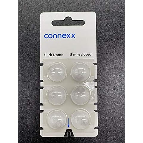 Connexx Accessories Siemens / Rexton Click Domes (6 domes) NEW Blister Pack (8mm Closed) Cover