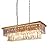 Wellmet 9-Light Crystal Chandelier 34.5 inch, Contemporary Modern Chandeliers Adjustable for Living Room, Dining Room, Pool Table Light, Kitchen Island Lighting (Gold, 34.5 inches)