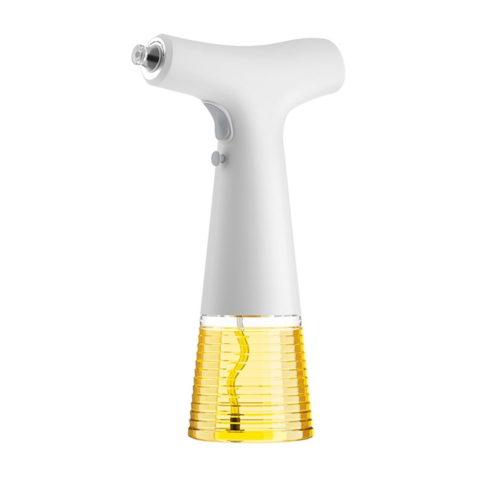 NGTFDCP Oil Dispenser, 240ml Electric Oil Sprayer Bottle Dispenser Kitchen Soy Sauce Vinegar Storage for Air Fryer, Salad(White)