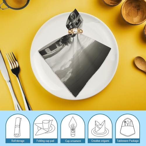 Servilletas de Tela Estilo Tractor Floral 4 unidades miniatura 7