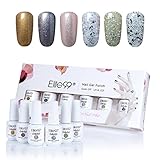 Elite99 Gel Polish Soak Off Gel Nail Lacquer UV LED Nail Art Box Set of 5 8ml C020
