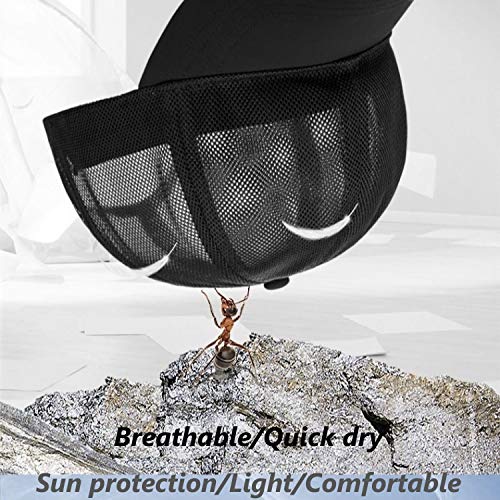 Image of Quick Dry Fit Baseball Cap - Water Repellent Sun Hat for Fishing, Running, Hiking, Golf, Surfing, Sailing, Boating