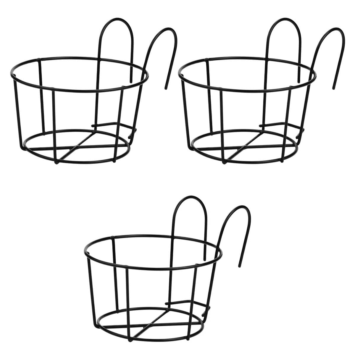 See full amazon price history chart for AYMH Hanging Metal Plant Basket, 6" Diameter x 8" Height, Iron & Powder-Coated, Balcony & Railing Holder for 12-Inch Pots (Black-6) AYMH Hanging Metal Plant Basket, 6" Diameter x 8" Height, Iron & Powder-Coated, Balcony & Railing Holder for 12-Inch Pots (Black-6) (B0DBHLBJ2M) Amazon Price History, Amazon Price Tracker