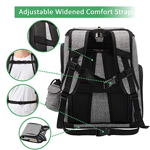 IDEE Expandable Pet Carrier Backpack,Dog Backpack Carrier,Cat Backpack Carrier Mesh Breathable with Transparent Window… - Image 4