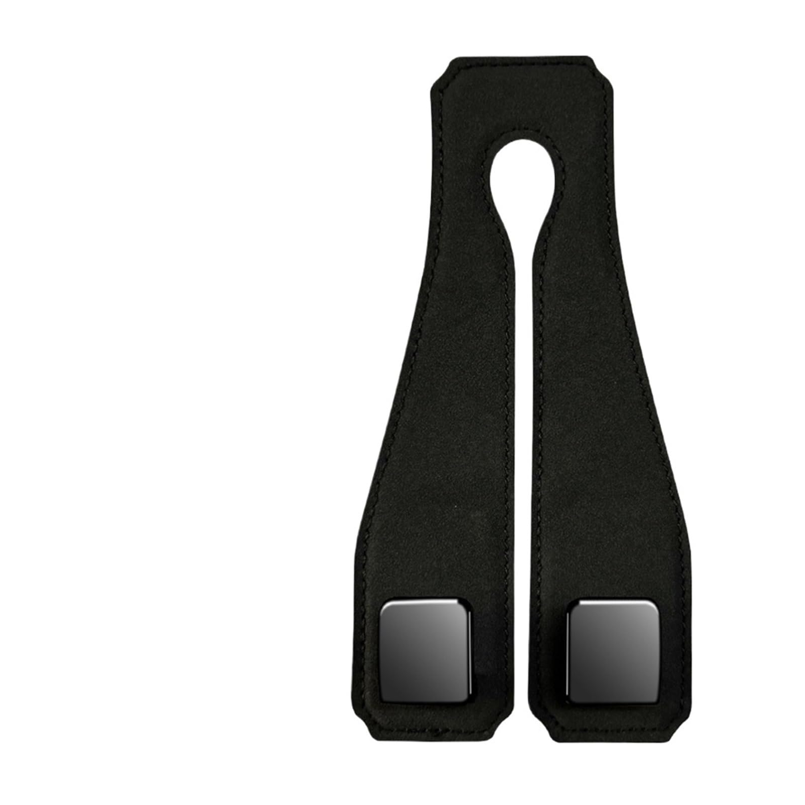 Mosklo Car Interior Trim Accessories Universal Car Headrest Hook Suede Rear Seat Hanging Dual 20KG Large Load-Bearing Alloy Hanger Tool Accessories(Turn Fur Black)