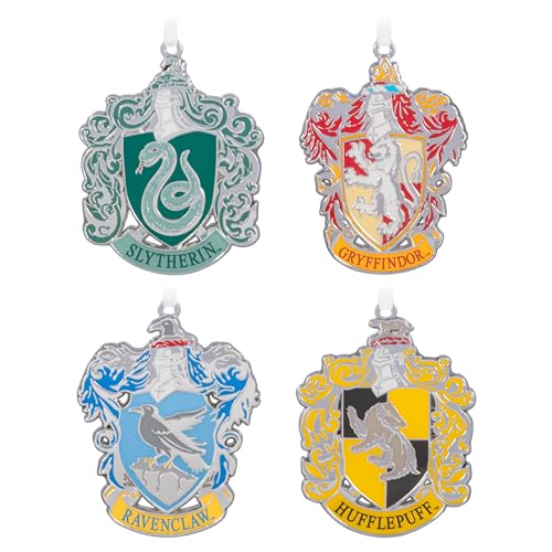 Hallmark Hogwarts Wappen 4 Stück Andenken Ornament Harry Potter...