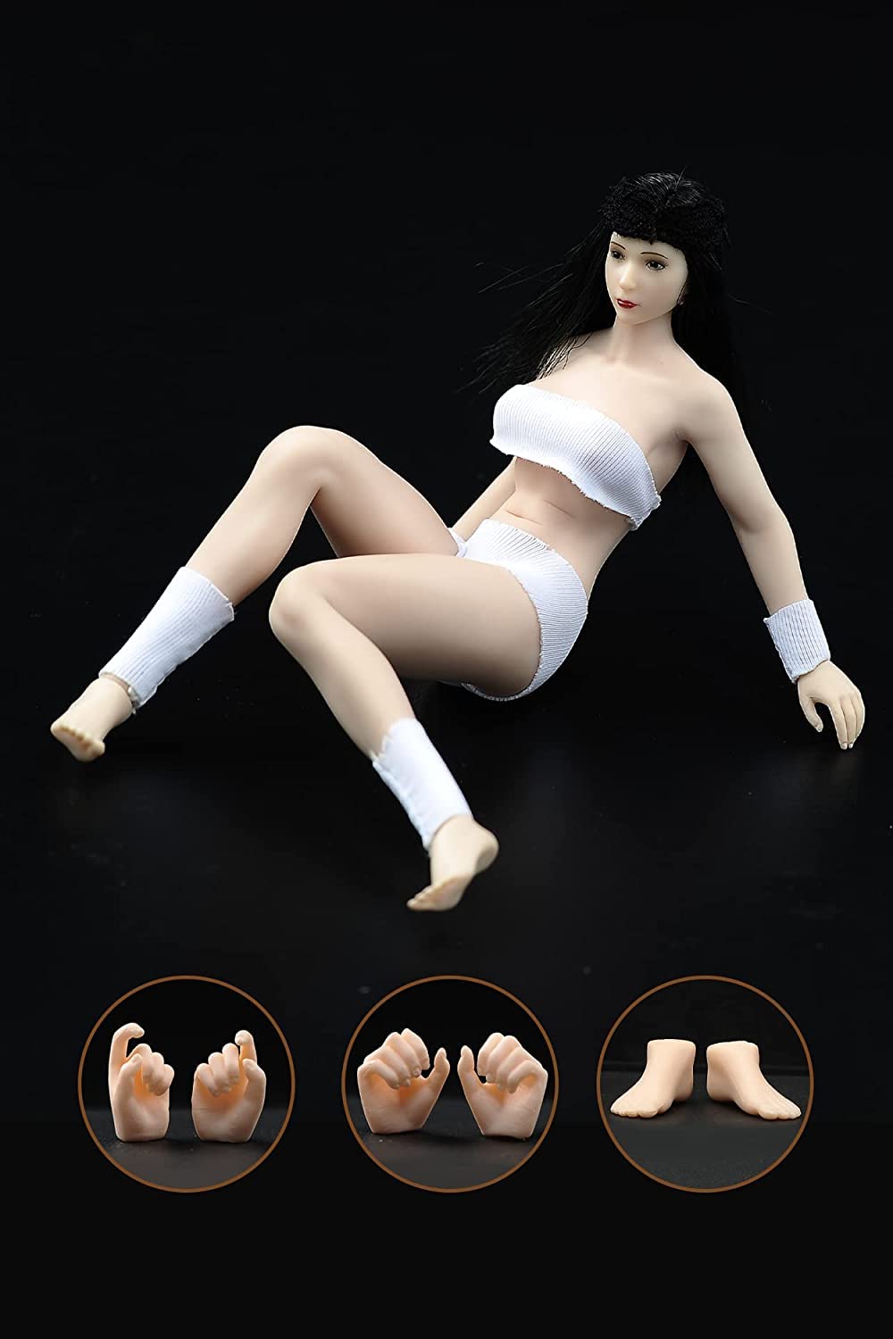 Amazon.co.jp: 1/12スケール素体女性人形おもちゃシームレス超