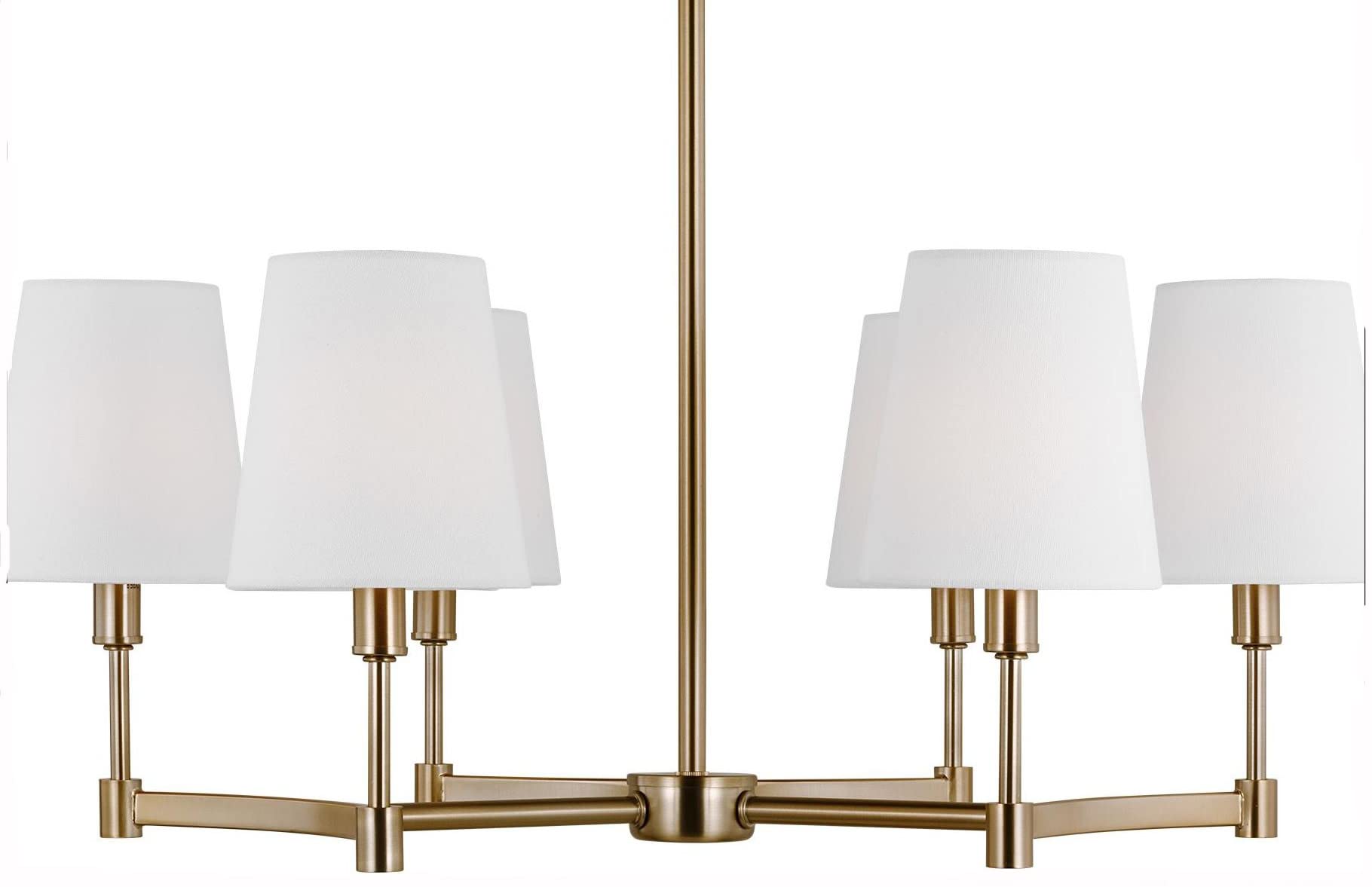 Sea Gull Lighting 3001806-848 Sea Gull Lighting-Chatfield-6 Light Chandelier In Transitional Style-20.13 Inch Tall and 26 Inch Wide, Finish Color: Satin Brass