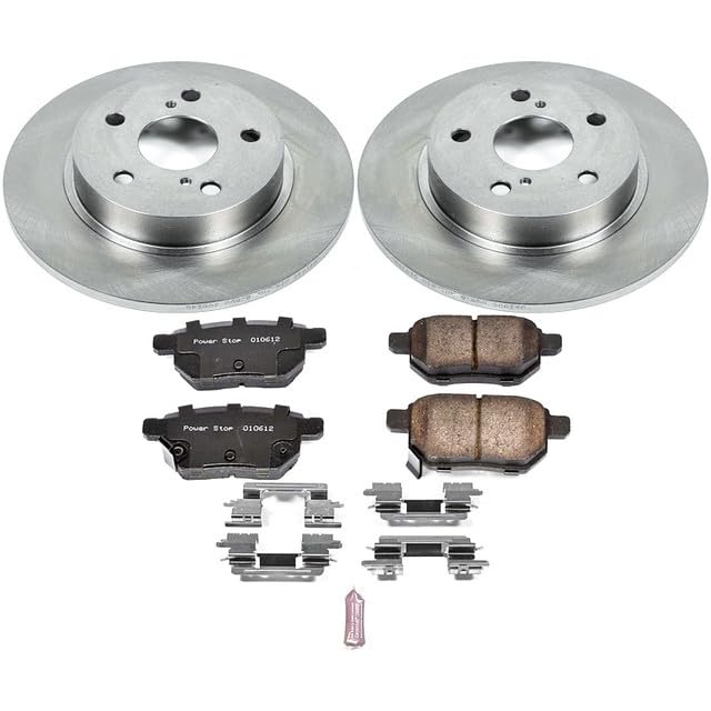 Image of PowerStop Rear Brake Kit for Scion tC 2011-16 - Z17 Ceramic Brake Pads & Disc Rotors Replacement, KOE6097