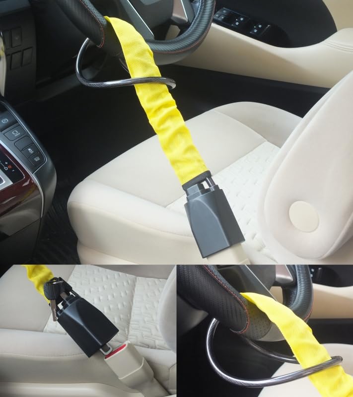 Amazon.co.jp: 車両盗難防止 ハンドルロック ステアリングロック カー
