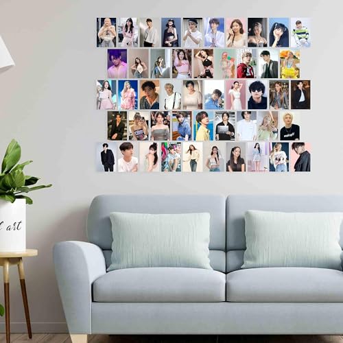 Image of SG Pack of 54 Kpop Bts Black Pink Wall Collage Kit Posters - 4 x 6 Inches Posters for Wall Decoration - Wall Art For Bedroom, Office, Living room, Dorm room