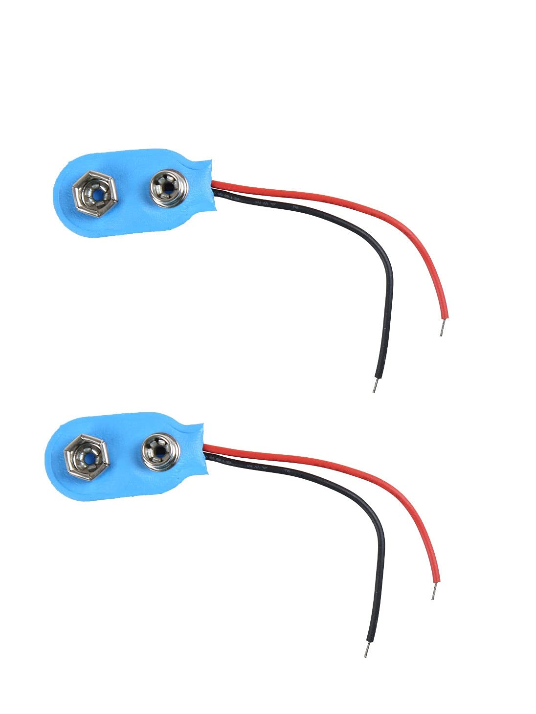 Invento 2pcs 9V 9volt Battery Holder Clip Snap On Connector Cable Lead Blue (B07CW4CQYS) Amazon Price History, Amazon Price Tracker