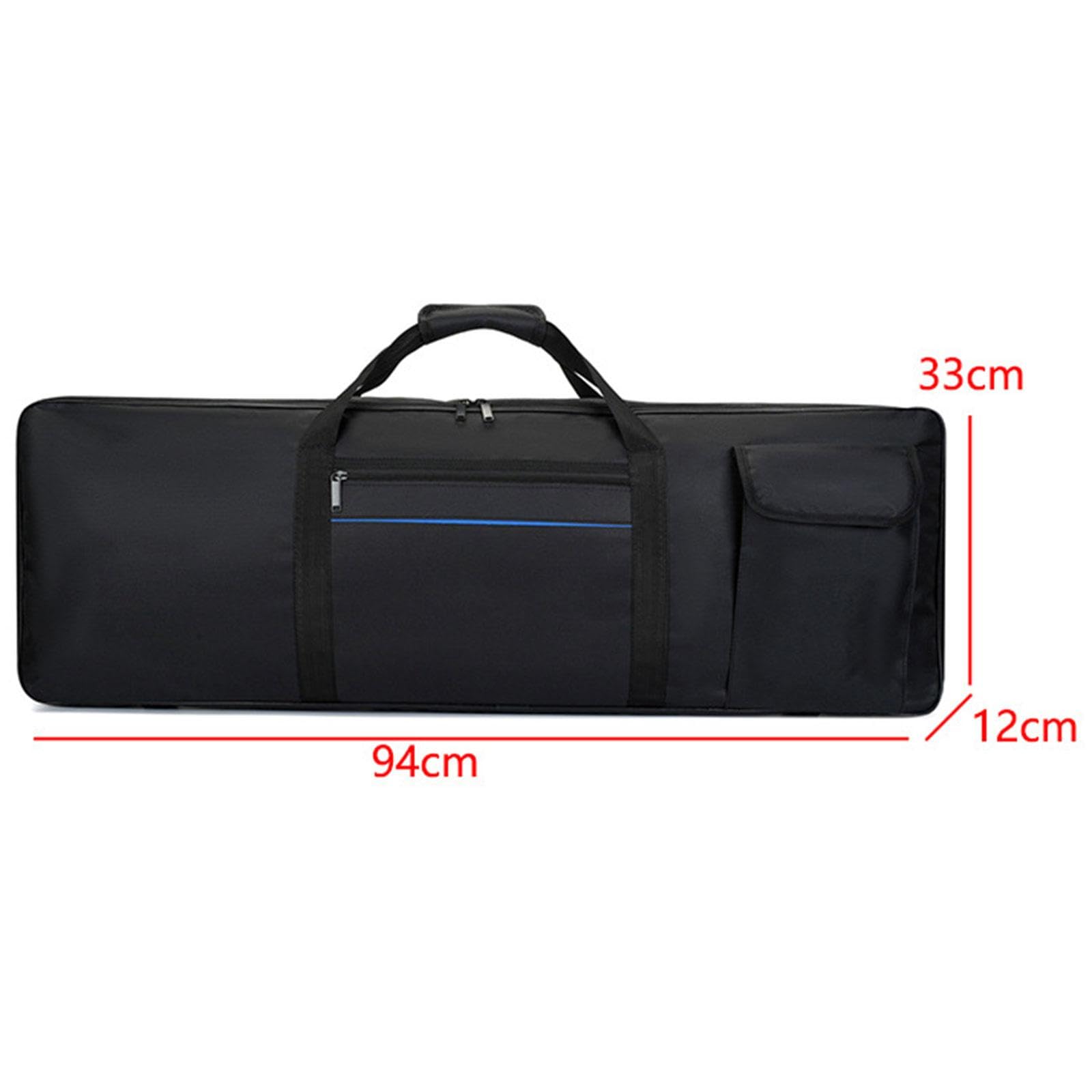 DuskHaven Étui de Transport pour Clavier 61 Touches, Fabriqué En Tissu Oxford Imperméable, avec Rembourrage Intérieur épais, Format Sac à Main et Poche, Petit