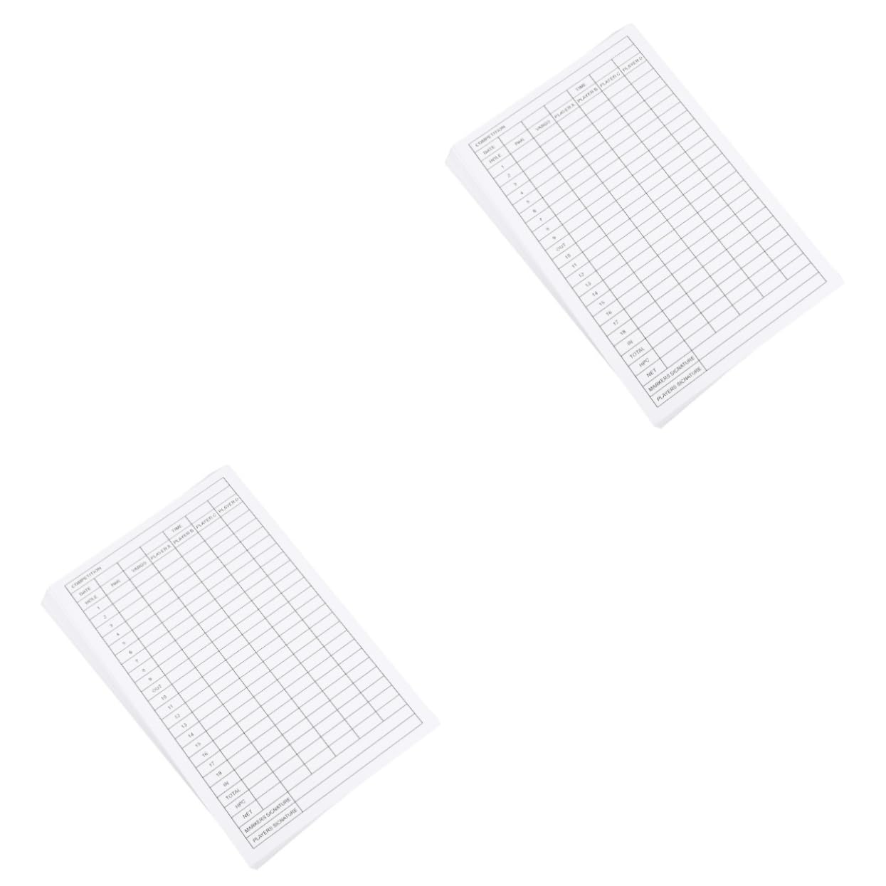 balacoo 2sets Scorecard for Sports Sports Exam Accessory Competition Supply 12pcs*2