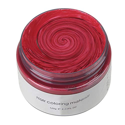 Hair Color Wax, KooJoee Temporary Hair Dye Easy Wash Hairstyle Cream 4.23 oz