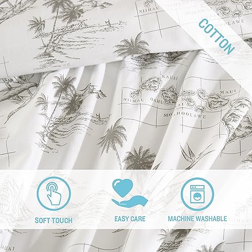 Image of Tommy Bahama - Queen Sheet Set with Fitted Sheet & Pillowcases