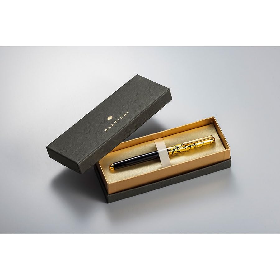 Amazon.co.jp: 箔一 クラック ボールペン ブラック 14.2×1.3×1.3cm