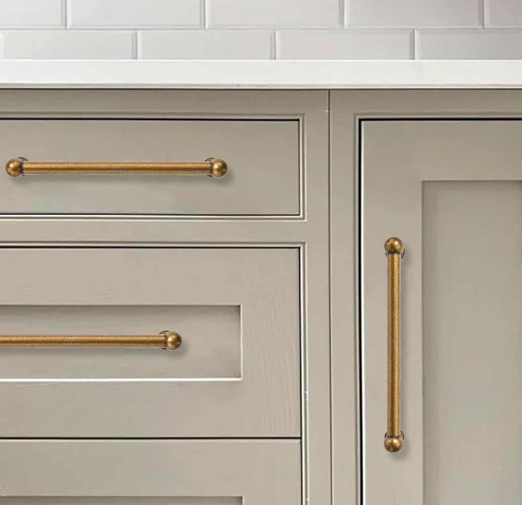 KHTUMEWARE-80309 Antique Brass Appliance Pulls CTC 18 in (457 mm) in Antique Brass — KHTUMEWARE