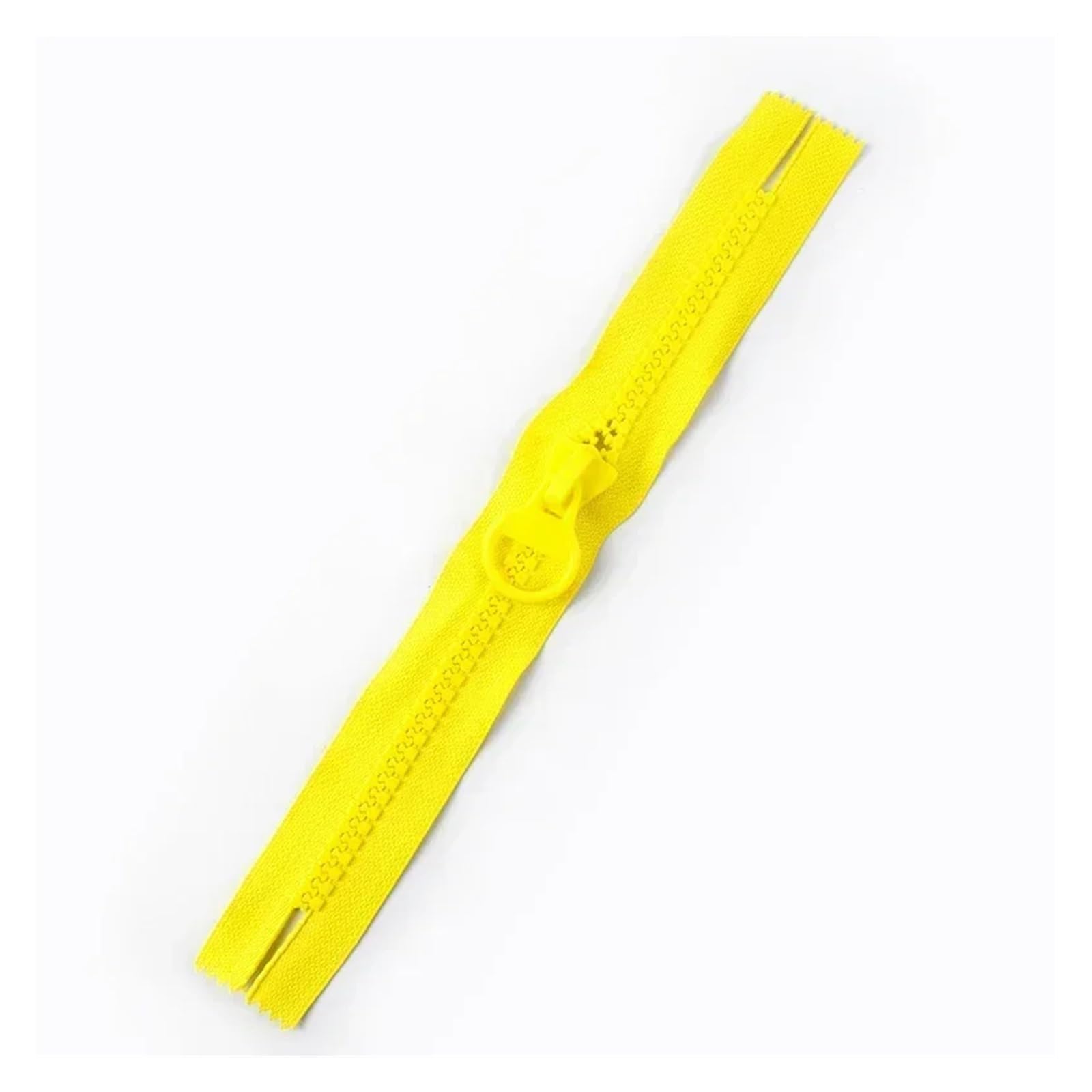 Resin Zippers 1-5Pcs 10# Colorful Resin Zipper 20/25/30cm with Puller for Sewing Repair Decorative Accessories(Yellow,1PC_NO10-20CM)