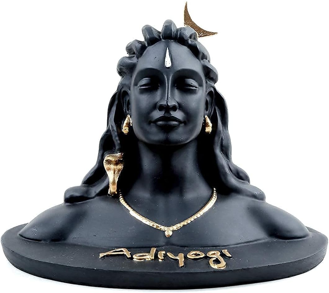 Click2Get Adiyogi Statue Car Dash Board Accessories for Home Decoration, Office & Decore Items for Shiva Statue, Car Dashboard Idols Figurine Showpiece, Temples, All Purpose,(Size-3.5 Inch Pack of 1)