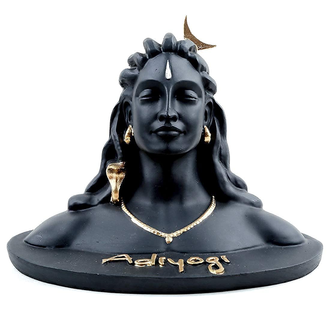 Click2Get Adiyogi Statue Car Dash Board Accessories for Home Decoration, Office & Decore Items for Shiva Statue, Car Dashboard Idols Figurine Showpiece, Temples, All Purpose,(Size-3.5 Inch Pack of 1)
