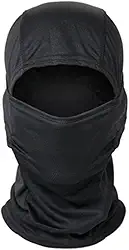 Balaclava Térmica Ninja Premium, Preto, Tamanho Único, 88% Poliéster 12% Elastano, para Camping, Moto, Trekking, Todas as Estações