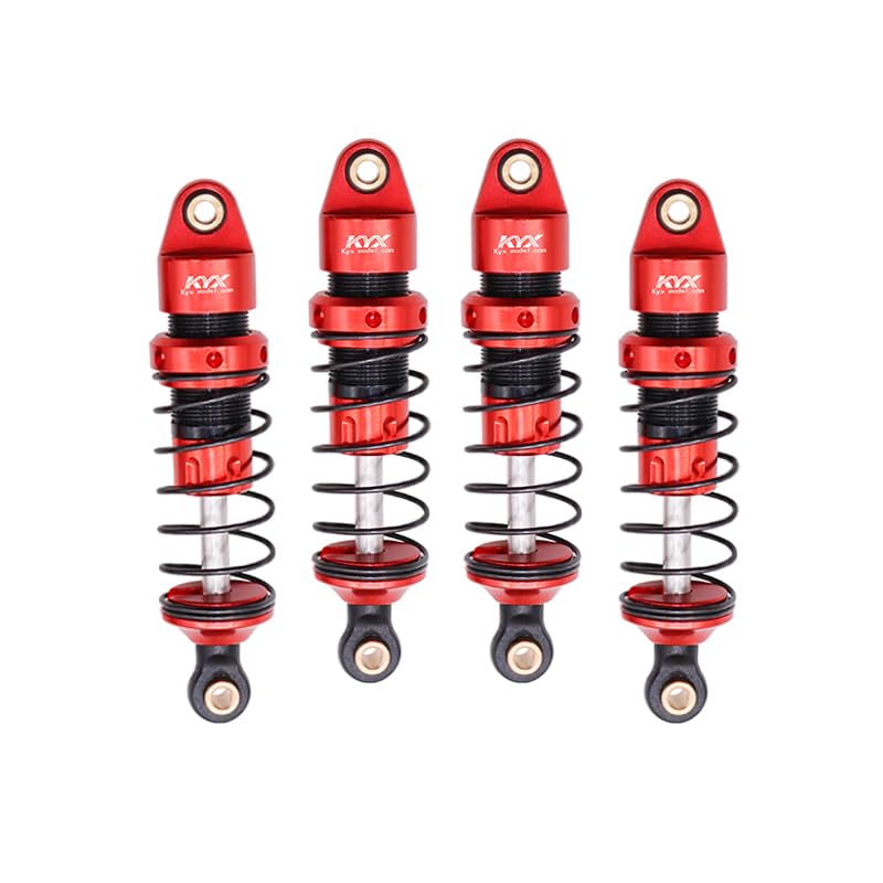 KYX Racing Aluminum 59mm Front Rear Shock Set Upgrades Parts Accessories for 1/18 RC Car ARRMA Granite Grom Mega
