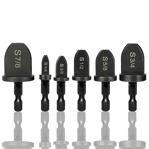 6 Pcs Pipe Expander Hex Shank Swaging Tool Drill Bit