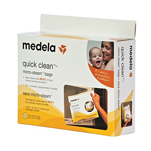 Image of Medela Quick Clean Micro-Steam Bags Economy Pack of 4 retail boxes (20 Bags Total)
