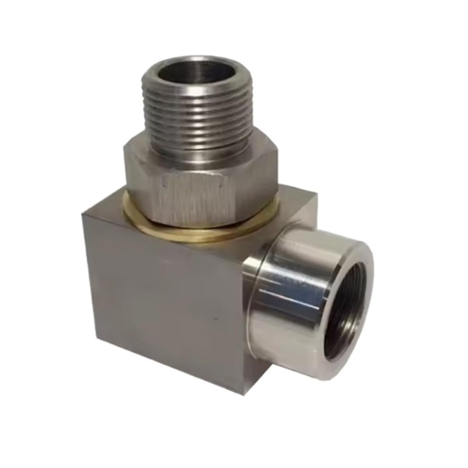 Hydraulic Rotary Joint, Stainless Steel Right Angle Reel High Pressure(Internal External,M16)