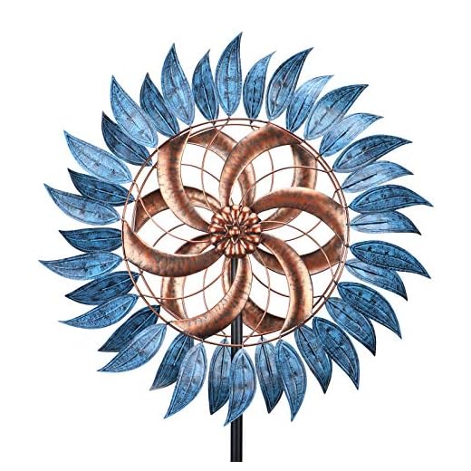 Wind Spinner Large Wind Mill Metal Outdoor Indoor Large Two-Way Wind Sculptures for Garden Patio Yard Decor