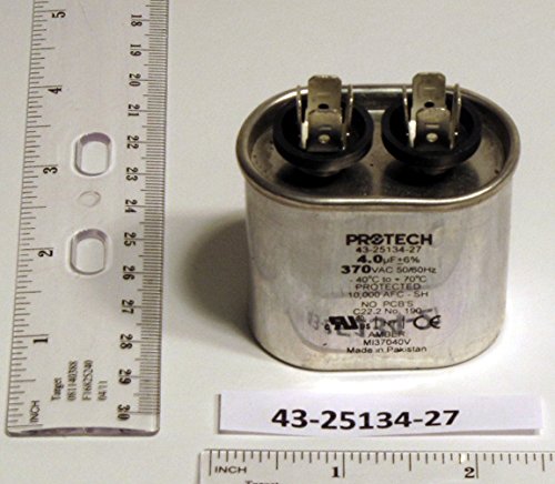 43-25134-27 4MFD 370V Oval Run Capacitor