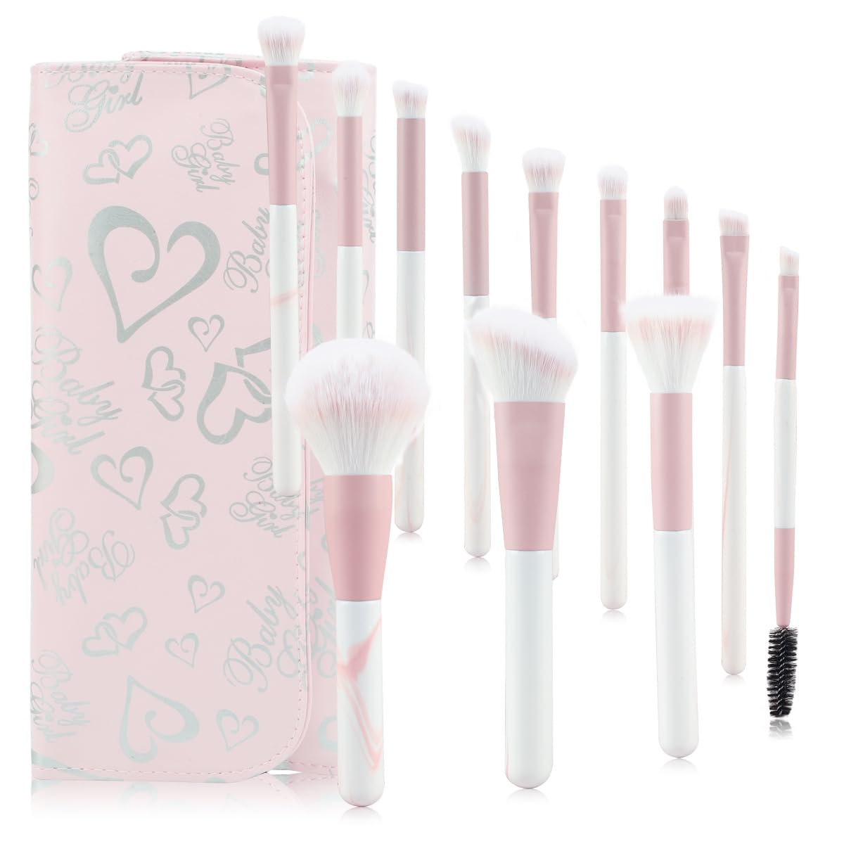 12 brochas de maquillaje para principiantes un conjunto completo de polvo suelto de la sombra de ojos pinceles para maquillaje de belleza herramientas