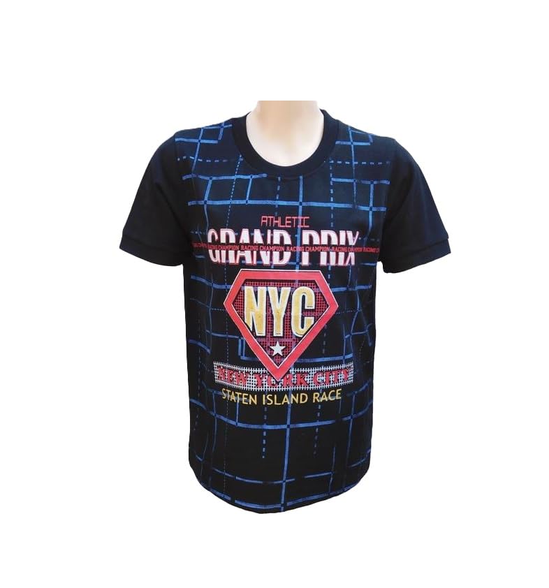 Bawa Enterprises Elegant Polo & Round Neck T-Shirt Combo | Stylish Casual Black 7-8 Years-image-49