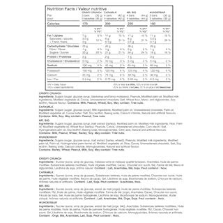 Cadbury Favourites, Pack of 27 Assorted Mini Bars, Individually Wrapped, Snack-Sized, CARAMILK, Mr. BIG, WUNDERBAR, CRISPY CRUNCH, Chocolate Bar, 300g, Prepared in Canada