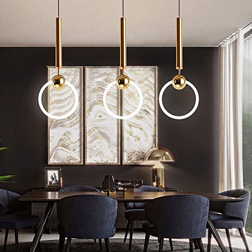 Lustre LED suspendu en boule de verre design pour studio