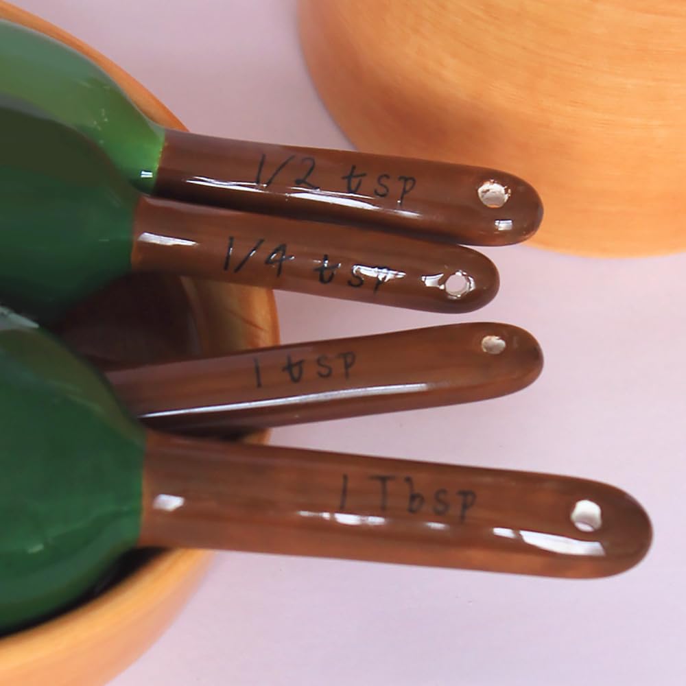 Cactus Pot Pot Modeling Handmade Kitchen Baking Sugar Spoon Sugar Pot 5-piece Set (2 colors)