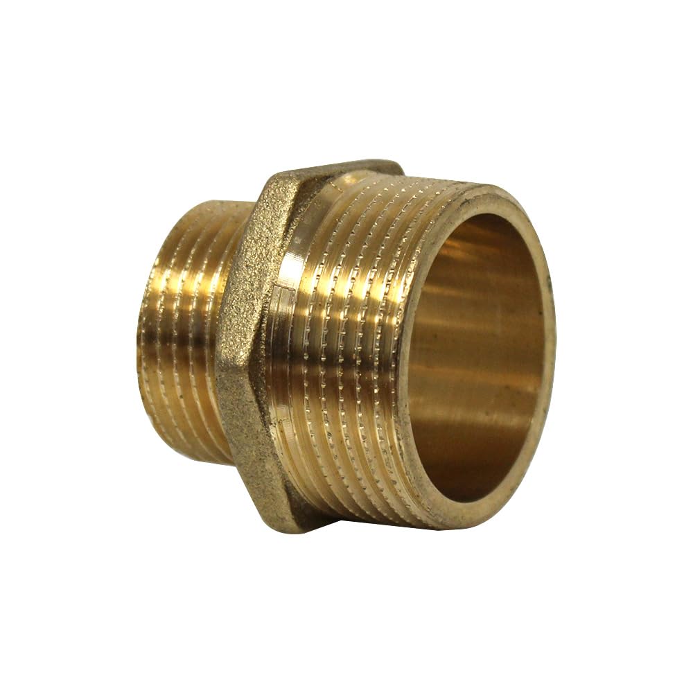 Raccord laiton à visser - Lot de 10 Mamelons Laiton Réduit mâle/mâle 1"1/4-1" (33/42-26/34) -