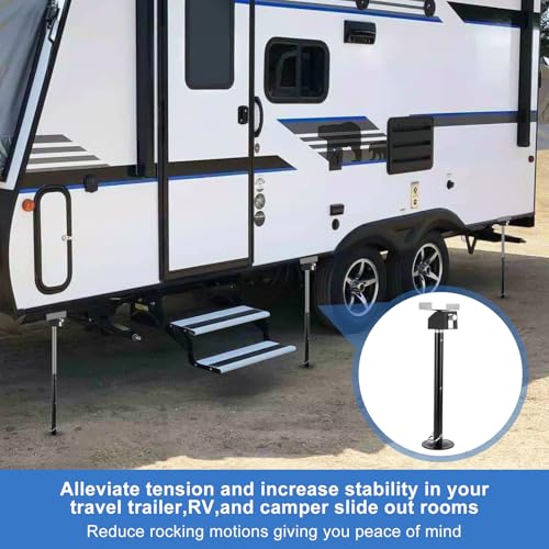 Image of Garvee RV Slide Out Support Jacks (Set of 4) - 20,000lb Heavy Duty Rv Stabilizer Jacks Support, 21 inch-49 inch Quick-Lift Adjustable - Power Drill & Hand Crank Compatible for Campers, Travel Trailers & RVs