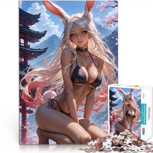 Lapin Playboy Japonais Puzzles 2000 pièces pour Adultes Jouets de Jeu pour Cadeau Familial Convient aux Couples 70x100cm