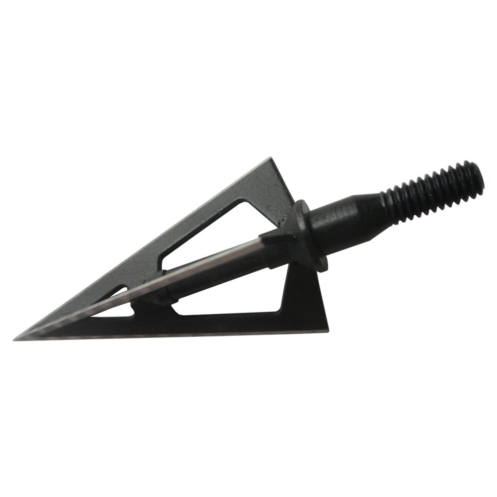 12Pcs 100 Grain Broadheads – Stainless Steel 3-Blade Arrow Tips For Hunting