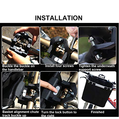 Pet Dog Travel Bike Basket 2-in-1 Dog Bicycle Carrier Cat Soft Sided Carrier Pet Easy Install Detachable Cycling Bag for… - Image 6