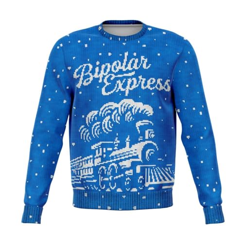 Steam Train Snow Blue Sweatshirt