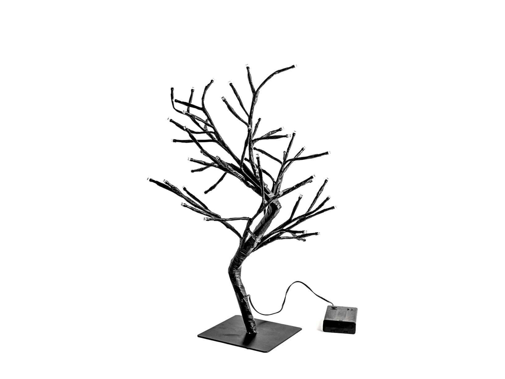 Lampe de table Albero LED noir 45cm H&H arbre de lumiere