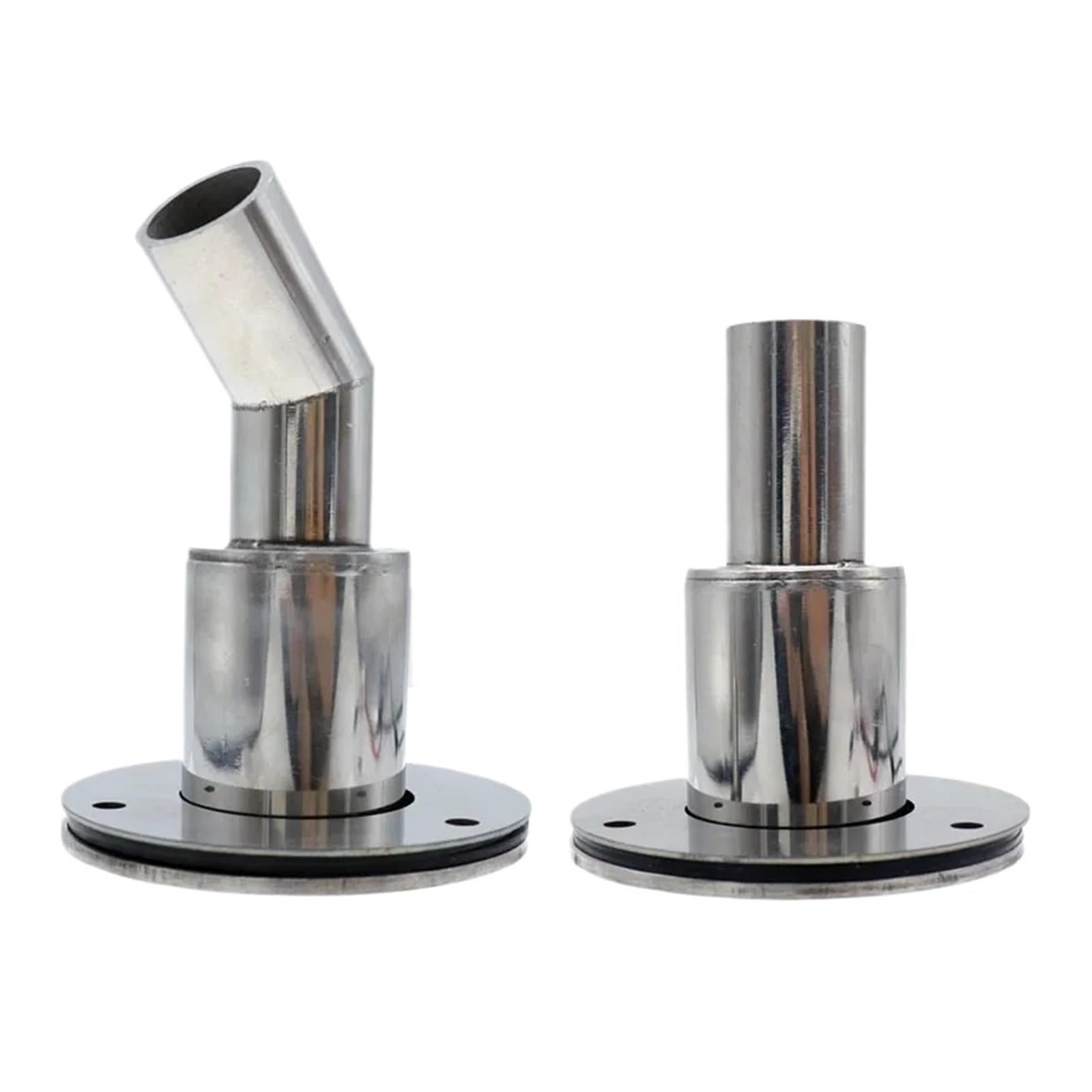 Ship Fittings 22mm/24mm Stainless Steel 316 Thru Hull Exhaust Fitting Tube Pipe Socket Hardware Part Air Diesel Vent Heater for Car Boat Truck Marine Hardware(Straight 24mm)